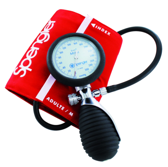 Hand Aneroid Sphygmomanometer Spengler Lian Metal For